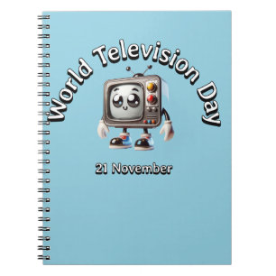 Weltfernsehtag. 21 November Notizblock