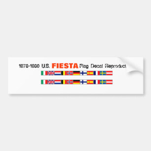 Weltfiesta-Flaggen Autoaufkleber