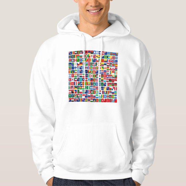 Weltflaggen aller Länder Hoodie (Vorderseite)