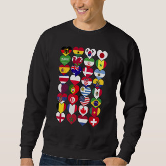 Weltflaggen Länder der Welt International Sweatshirt