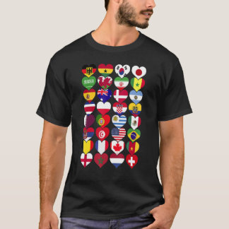 Weltflaggen Länder der Welt International T-Shirt
