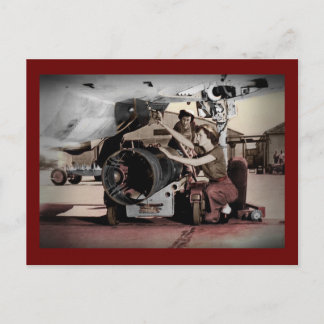 Weltfrauen im Flugzeug Postkarte