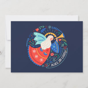 Weltfrieden Angel Design Karte