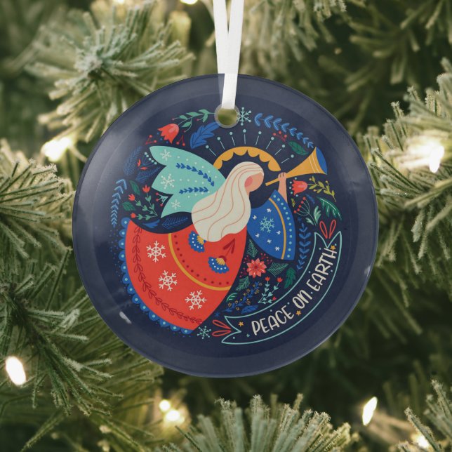 Weltfrieden Angel Design Ornament Aus Glas (InSitu)
