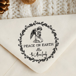 WELTFRIEDEN Angel im Gebet Christliche Weihnachten Gummistempel