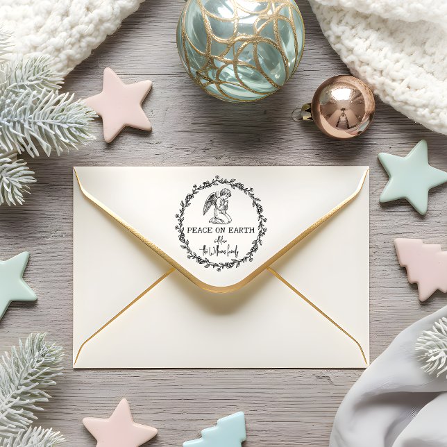WELTFRIEDEN Angel im Gebet Christliche Weihnachten Permastempel (Von Creator hochgeladen)