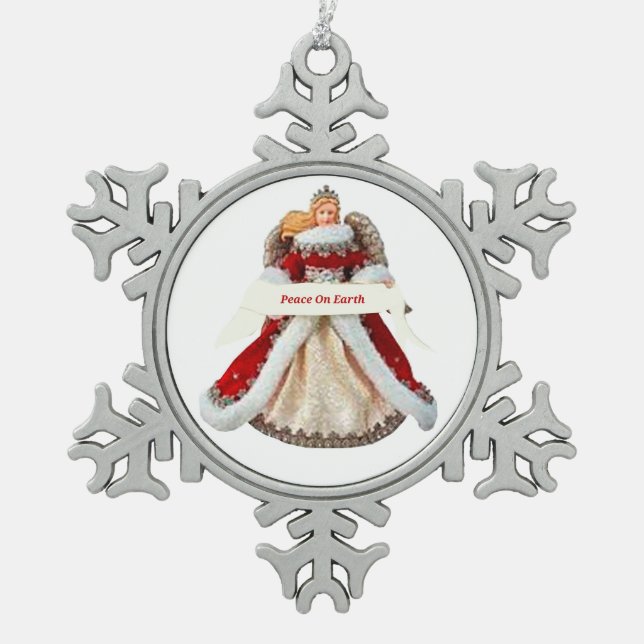 Weltfrieden Angel Ornament (Vorderseite)