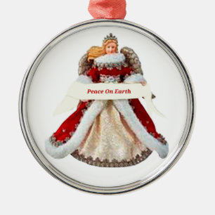 Weltfrieden Angel Ornament Aus Metall