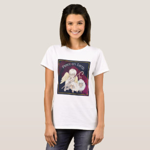 Weltfrieden Angel Shepherd & Lambs T-Shirt