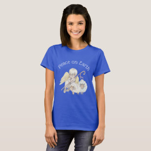 Weltfrieden Angel Shepherd & Lambs T-Shirt