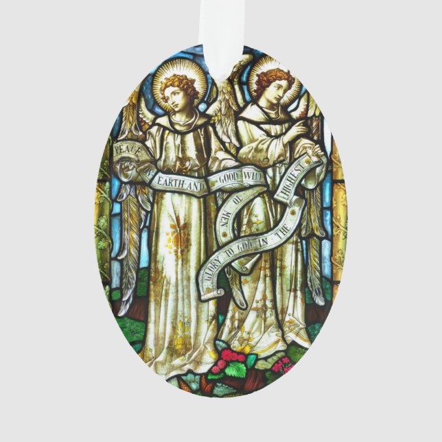 Weltfrieden Angels Weihnachtsdekoration Ornament (Rückseite)