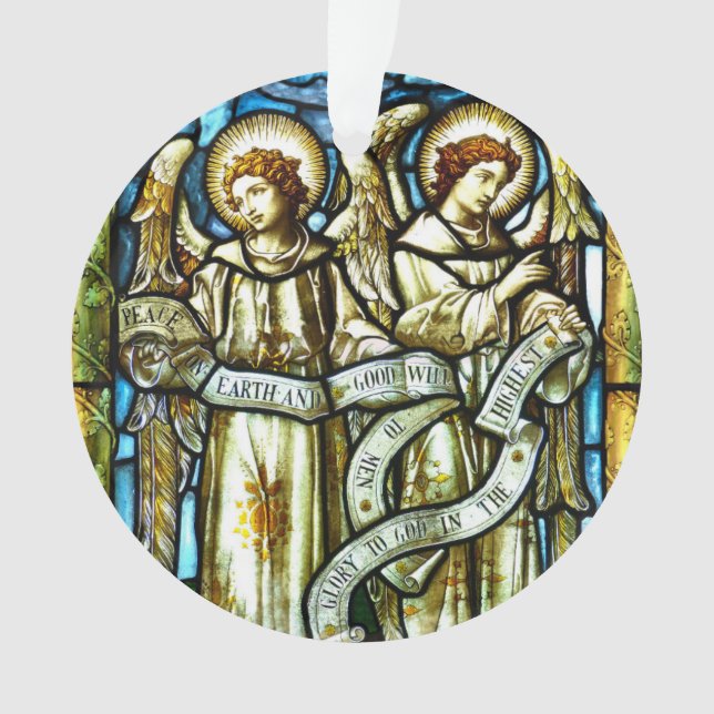 Weltfrieden Angels Weihnachtsdekoration Ornament (Vorderseite)