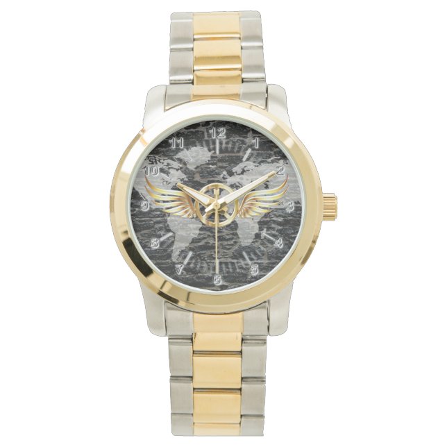 Weltfrieden Armbanduhr (Vorderseite)