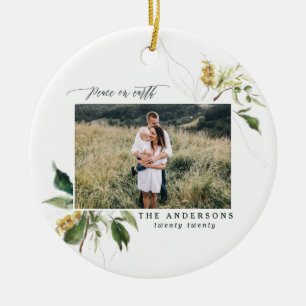 Weltfrieden bemalt Blumenfest Foto Urlaub Keramik Ornament