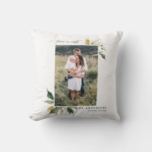 Weltfrieden bemalte Blumenbeete Foto Urlaub Kissen