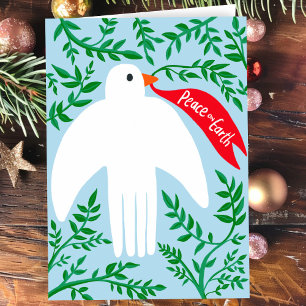 Weltfrieden Bird Dog Weihnachtsfeiertag Karte