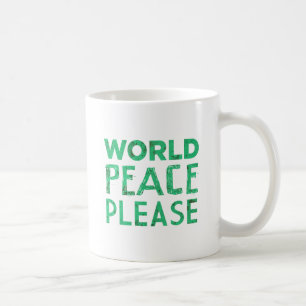 Weltfrieden bitte kaffeetasse