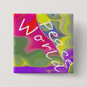 Weltfrieden Button