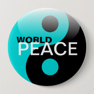 Weltfrieden Button