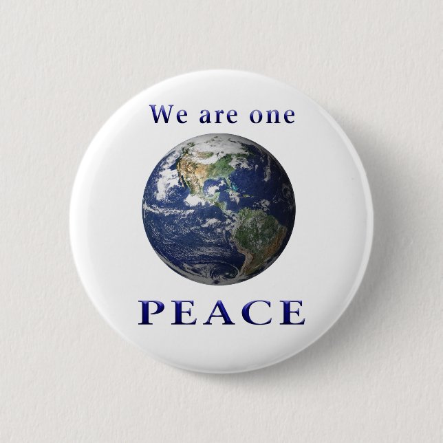 Weltfrieden Button (Vorderseite)