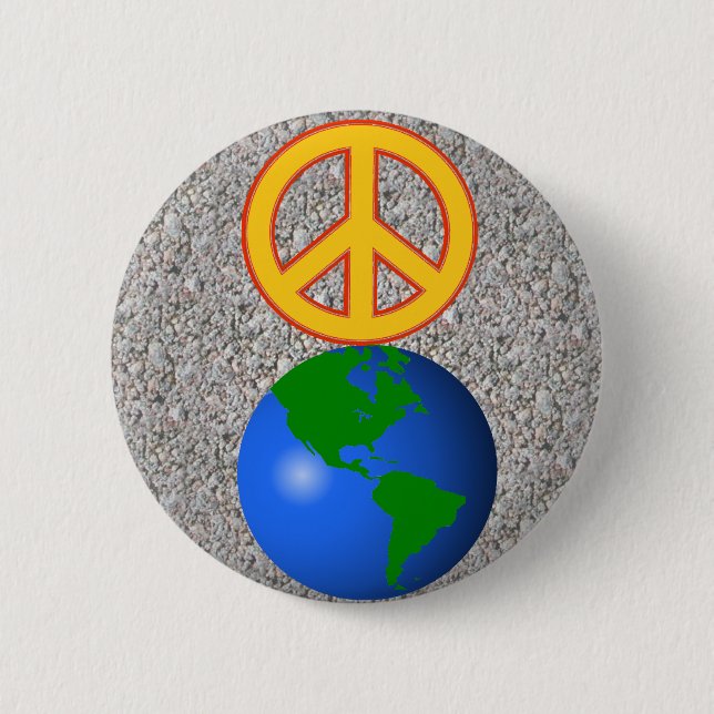 Weltfrieden Button (Vorderseite)