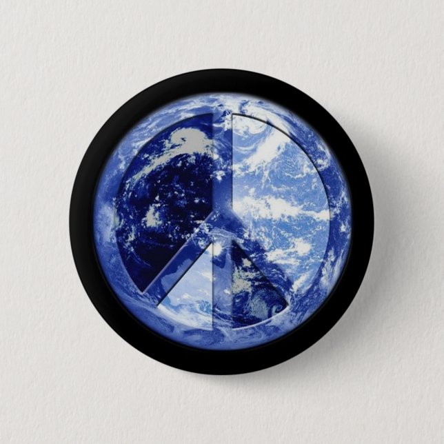 Weltfrieden Button (Vorderseite)