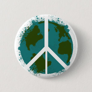 Weltfrieden Button