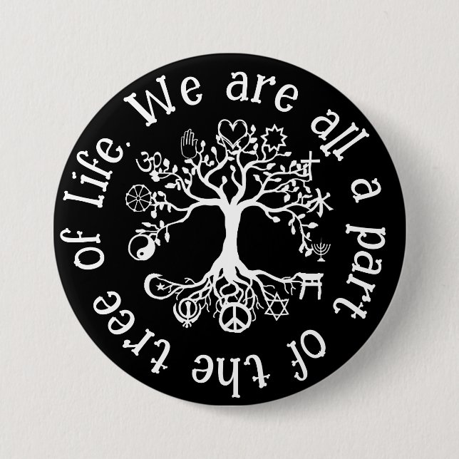 Weltfrieden Button (Vorderseite)