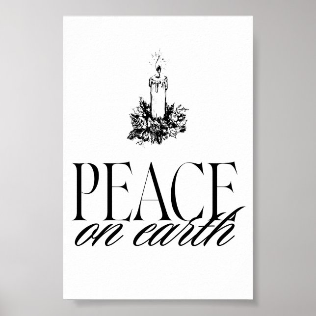 Weltfrieden Candle Vintage Poster (Vorne)