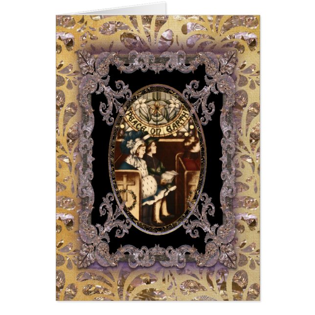 Weltfrieden Christlich Viktorianisch Weihnachten (Vorne)