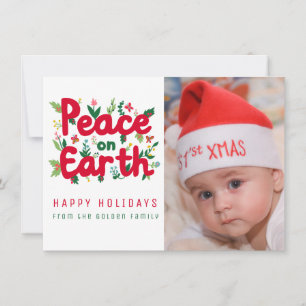 WELTFRIEDEN CUSTOM FOTO Weihnachtskarte Karte