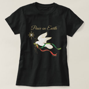 Weltfrieden der weißen Taube T-Shirt