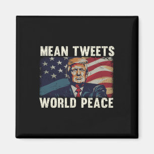 Weltfrieden Donald Trump Patriotic tweete Magnet