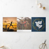 Weltfrieden Dove Holiday Foto Tri-Falten-Karte