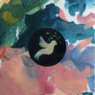 Weltfrieden Dove of Hope Runder Aufkleber