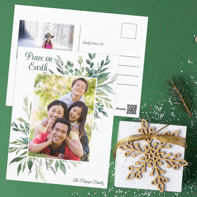 Weltfrieden Elegantes botanisches Foto Postkarte (Von Creator hochgeladen)