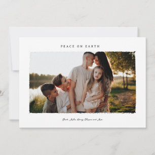Weltfrieden Family Foto Urlaubskarte Feiertagskarte