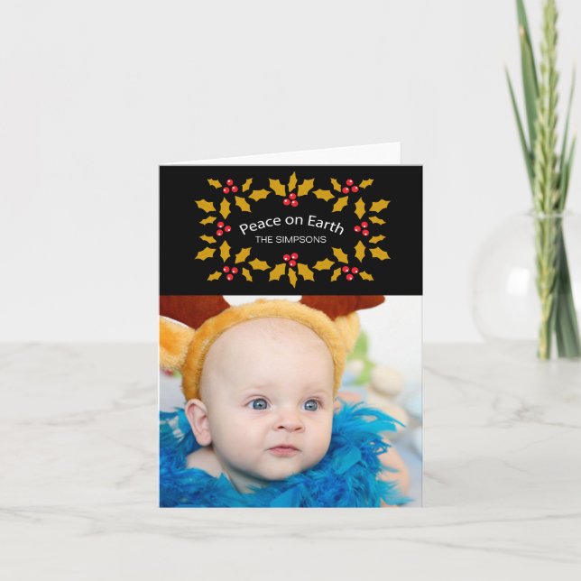 Weltfrieden Feiertagskarte (Vorderseite)