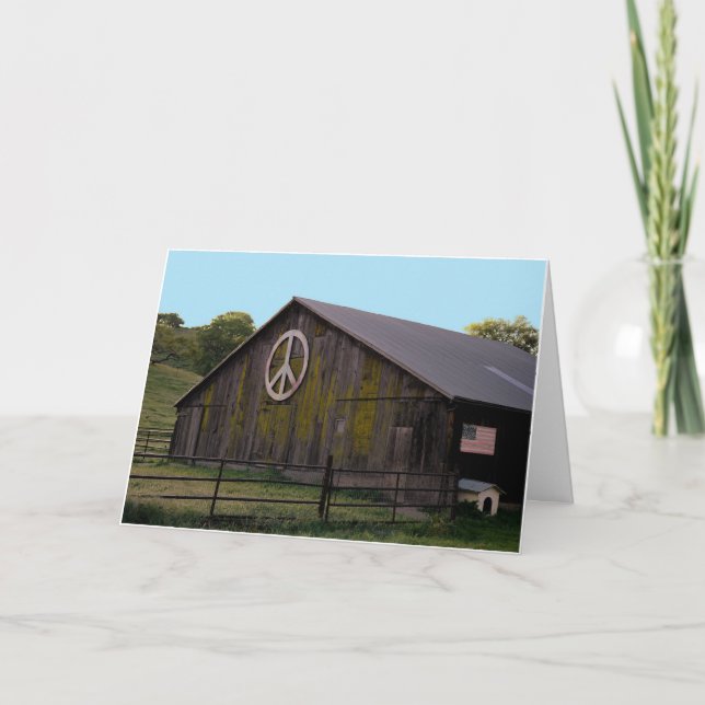 Weltfrieden Feiertagskarte (Vorderseite)