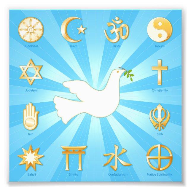 Weltfrieden Fotodruck (Vorne)