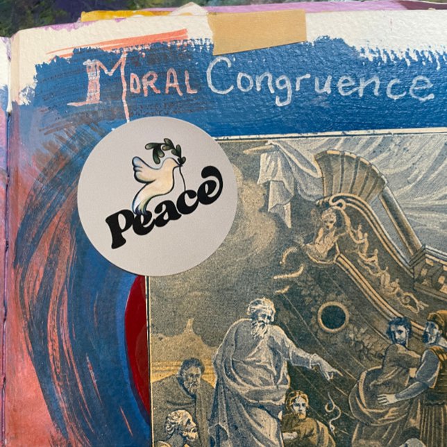 Weltfrieden Friedliches Weltdesign Runder Aufkleber (Von Creator hochgeladen)