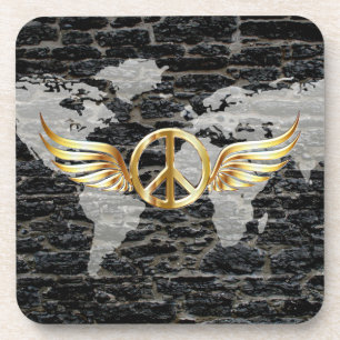 Weltfrieden Getränkeuntersetzer