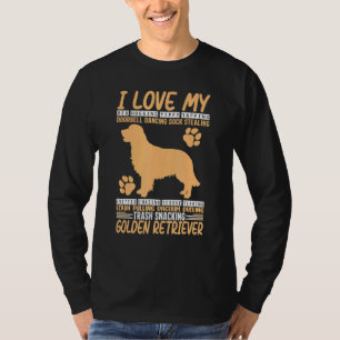 Weltfrieden Golden Retriever I Liebe My Golden R T-Shirt