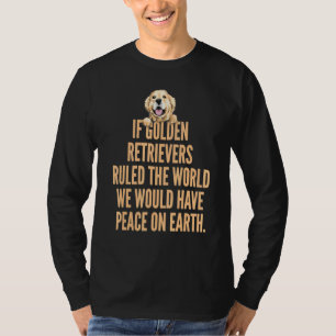 Weltfrieden Golden Retriever Labrador Peace T-Shirt