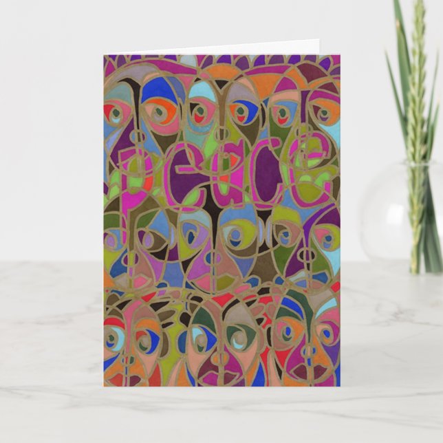 Weltfrieden. Goodwill endlich Feiertagskarte (Vorderseite)