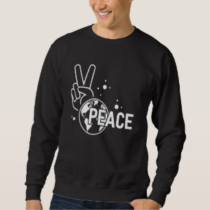 Weltfrieden Grafikdesign für Friedensliebhaber Sweatshirt