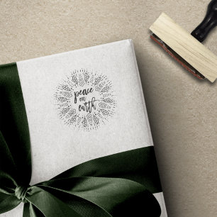 Weltfrieden Holiday Wreath Gummistempel