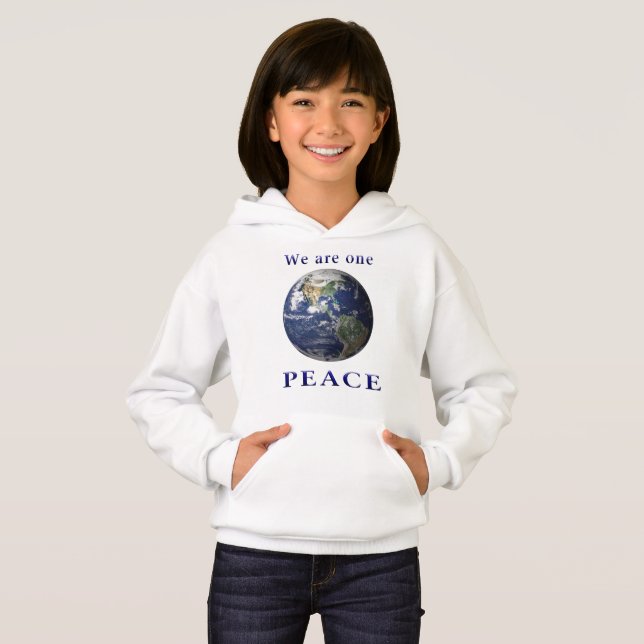 Weltfrieden Hoodie (Vorne ganz)
