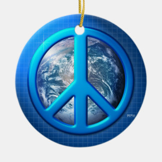 Weltfrieden Keramik Ornament