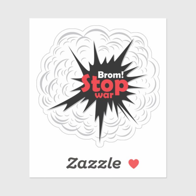 Weltfrieden! Krieg beenden Aufkleber (Blatt)